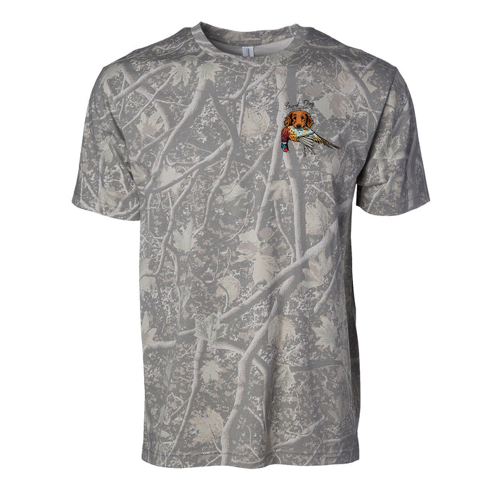 Golden Retriever with a Pheasant / Deadwood Camo / XS