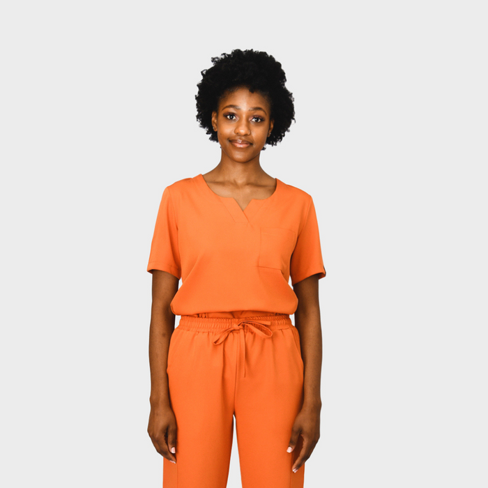 LADIES ACTIVE NALEDI TOP WITH REGULAR SLEEVE - Greens Medi Scrubs South Africa - Premium Medical Uniforms & Apparel - Delivery Across SA