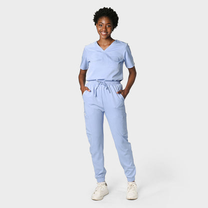 LADIES ACTIVE V-NECK TOP - Greens Medi Scrubs South Africa - Premium Medical Uniforms & Apparel - Delivery Across SA