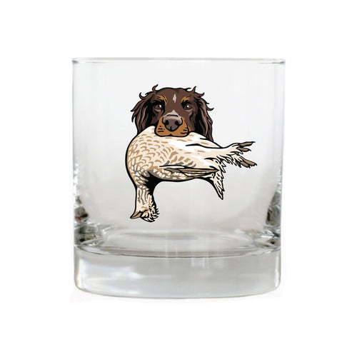 The Picardy Spaniel Bird Dog Whiskey Glass