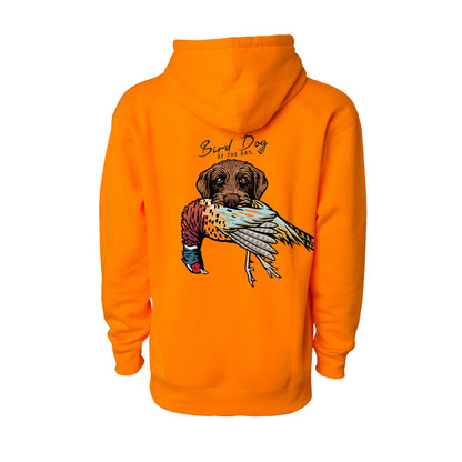 Pudelpointer with a Pheasant / Blaze Orange / XS