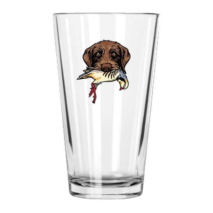 Pudelpointer with a Chukar