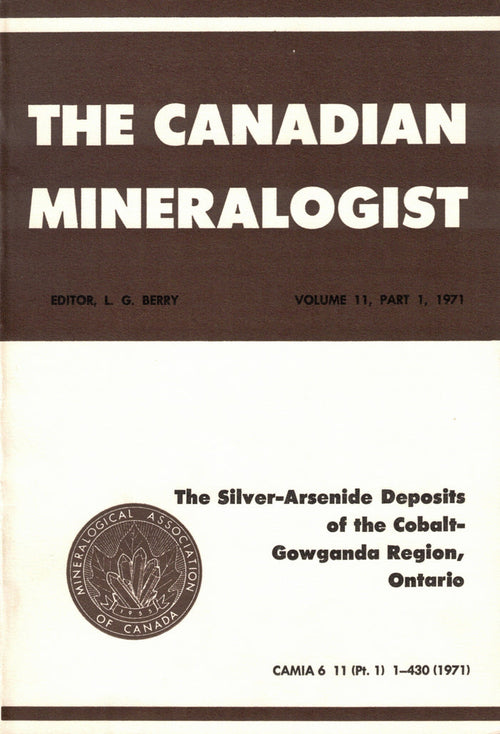 The Silver-Arsenide Deposits of the Cobalt-Gowganda Region, Ontario