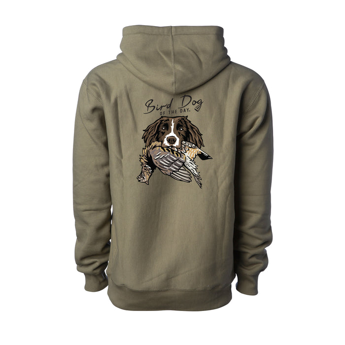Olive (Premium Heavyweight) / XS / Springer with a Ruffed Grouse
