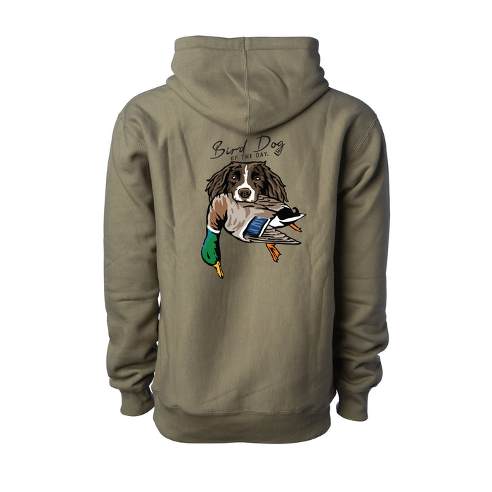 Olive (Premium Heavyweight) / XS / Springer with a Mallard