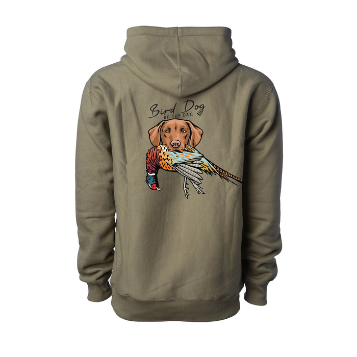 Vizsla with a Pheasant / Olive (Premium Heavyweight) / XS