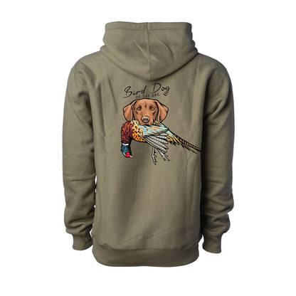 Vizsla with a Pheasant / Olive (Premium Heavyweight) / XS