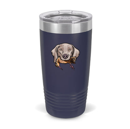 Weimaraner with a Woodcock / Navy Blue
