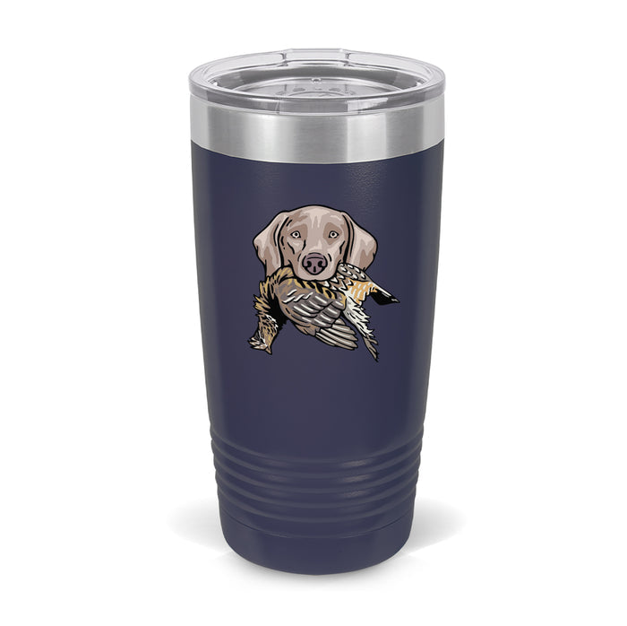 Weimaraner with a Ruffed Grouse / Navy Blue