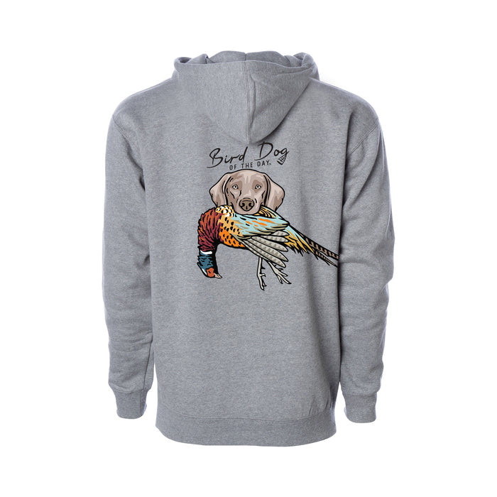Weimaraner with a Pheasant / Heather Grey / XS