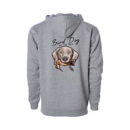 Weimaraner with a Woodcock / Heather Grey / XS