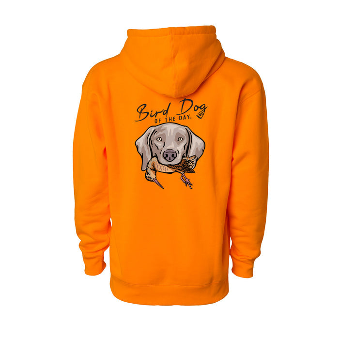 Weimaraner with a Woodcock / Blaze Orange / XS