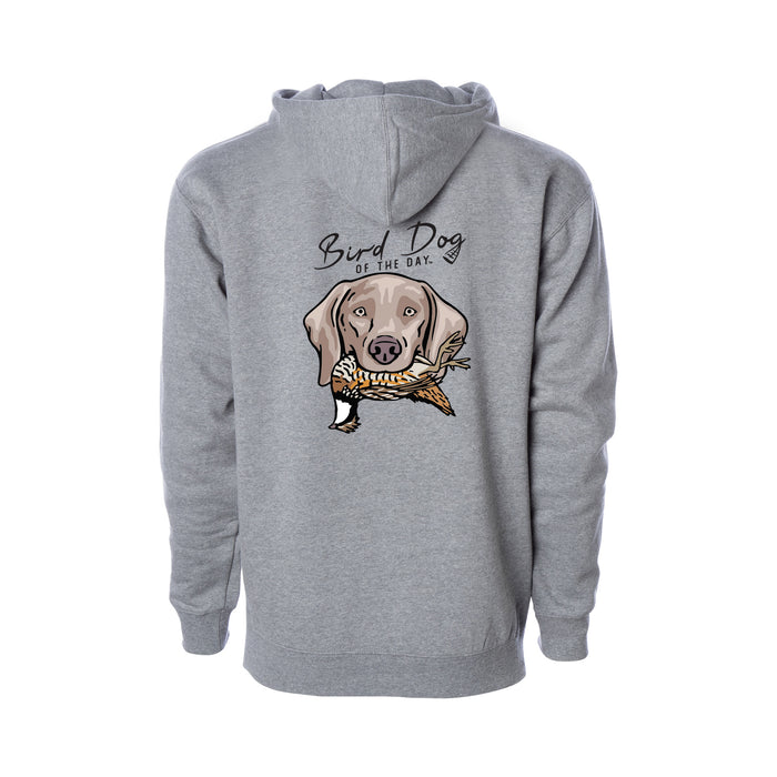 Weimaraner with a Bobwhite Quail / Heather Grey / XS