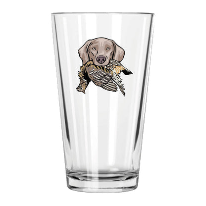 |Weimaraner with a Ruffed Grouse