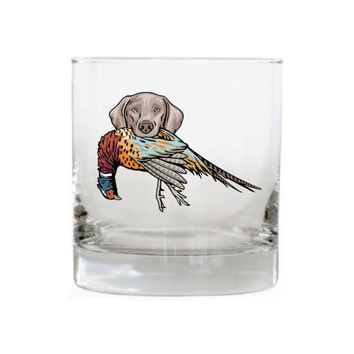 |Weimaraner with a Pheasant