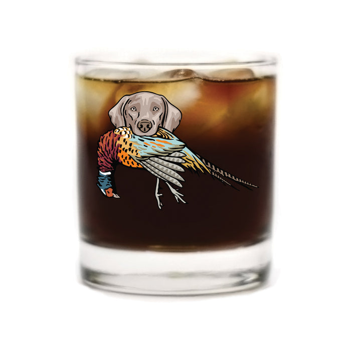 |Weimaraner with a Pheasant