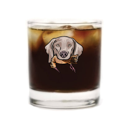 |Weimaraner with a Woodcock
