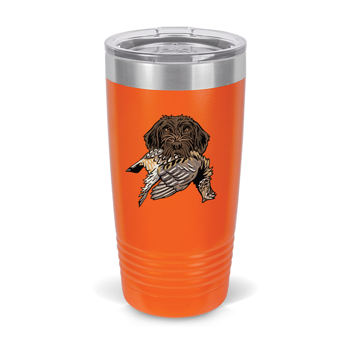 Griffon with a Ruffed Grouse / Blaze Orange
