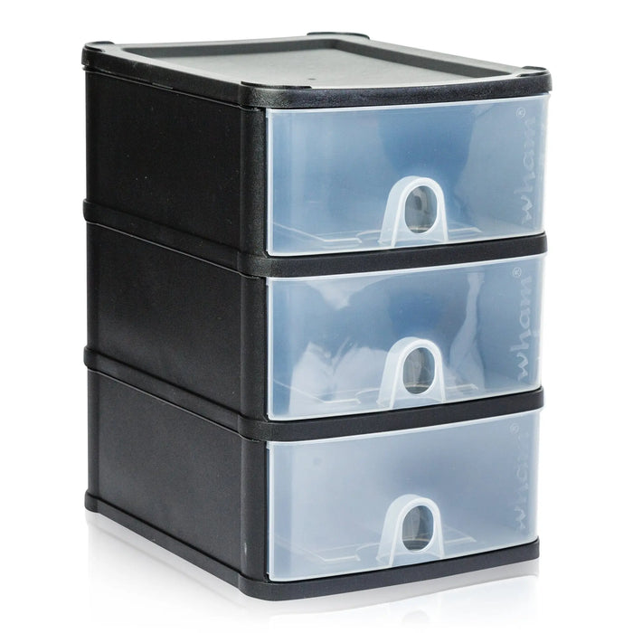 Three A5 Drawer Handi Stackable Modular Drawer System Unit Wham Storage
