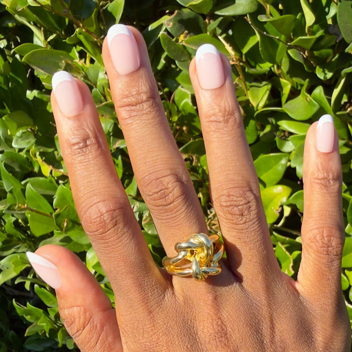 Timeless French - Press-On | Short | Round nails with sheer neutral base and soft milky white french tips for easy mani