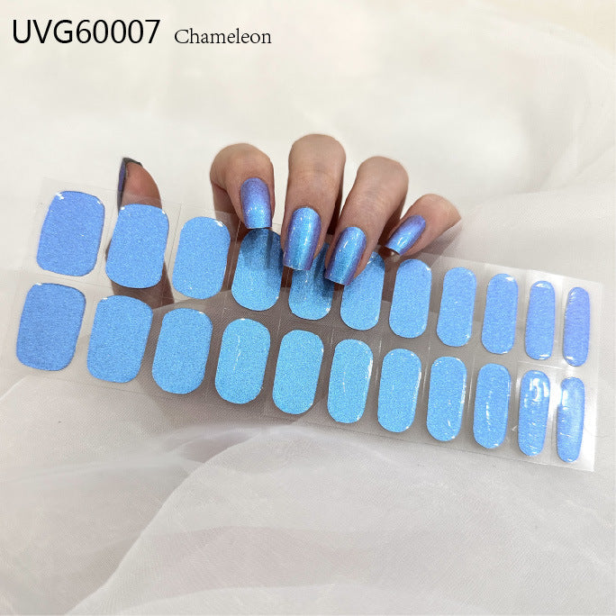 UV gel nail sticker semi-cured UVG60007