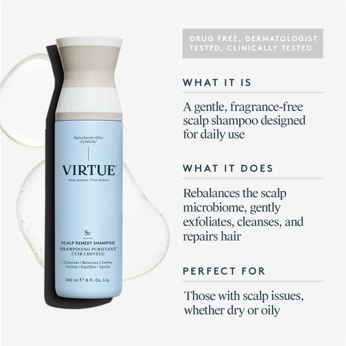VIRTUE SCALP REMEDY SHAMPOO FOR SENSITIVE SCALP 240ML