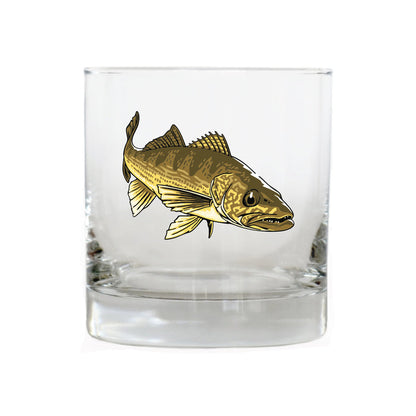 Walleye Whiskey Glass