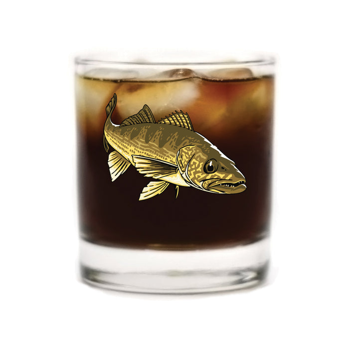 Walleye Whiskey Glass