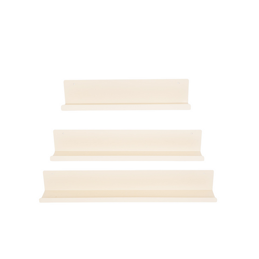Wandplanken - Metaal - Beige - Set van 3 - 40/50/60cm