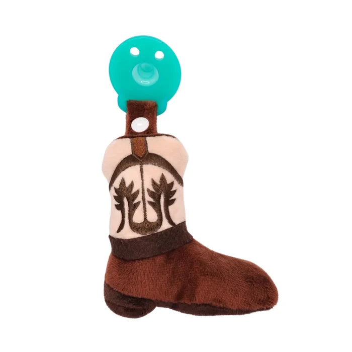 Western Boot Plush Pacifier