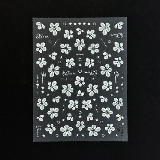 White Cherry Blossoms Decal | Lula Beauty