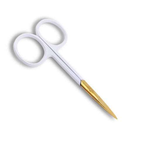 My Lash Store White & Gold Mini Scissors