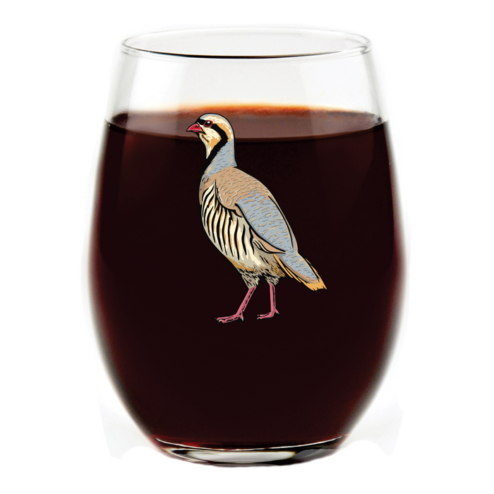 Wild Chukar Stemless Wine Glass