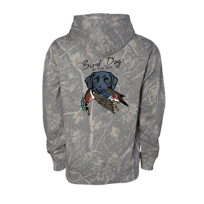 Black Lab with a Wood Duck / Deadwood Camo / XS