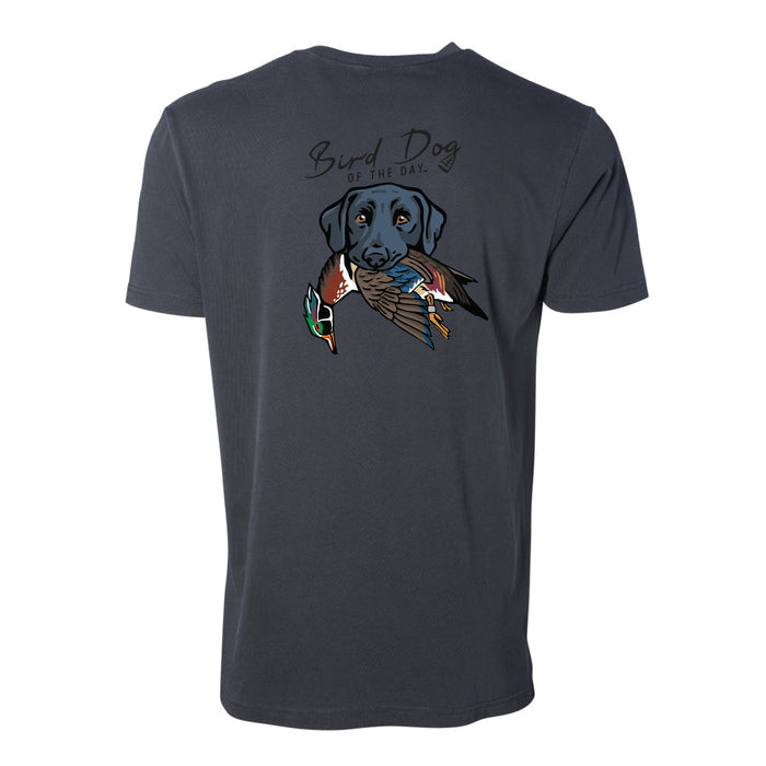 Black Lab with a Wood Duck / Charcoal / XS